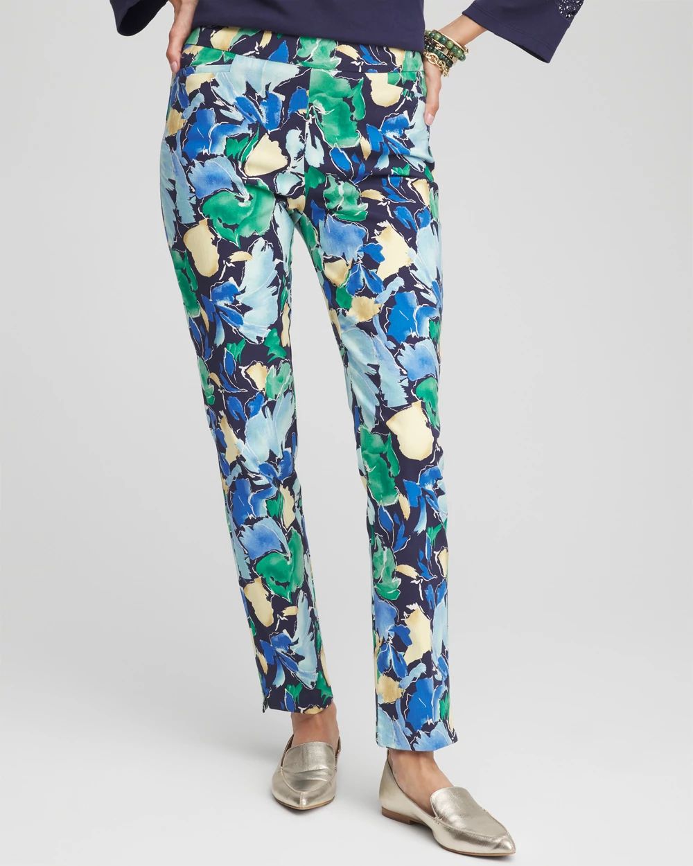 Brigitte™ Tropical Pull-On Ankle Pants | Chico's